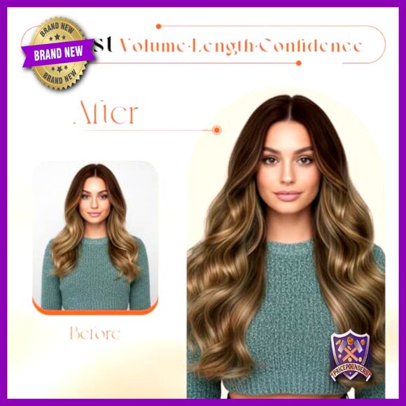 20 Inch Clip In Human Hair Extensions 120g Heat Friendly Remy Hair main image 5